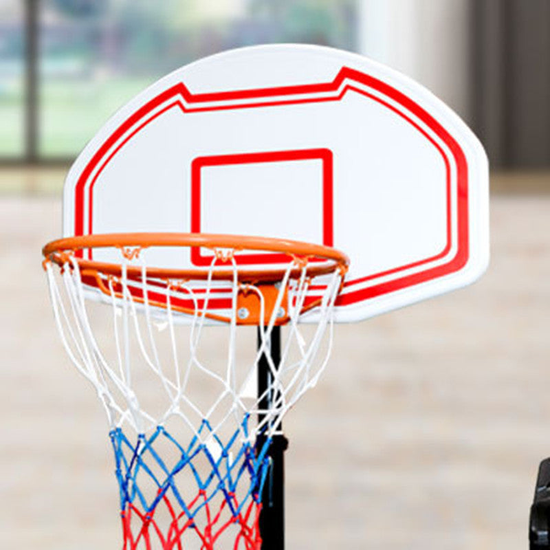 Outdoor Mobile Basketball Stand Adjustable Hoop for Teenagers and Children
