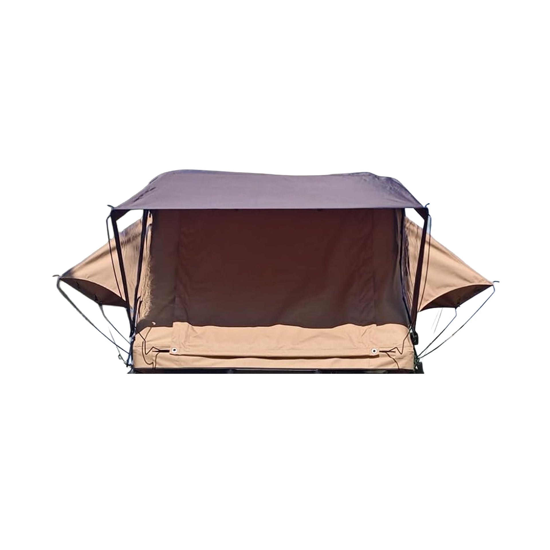 Trailora Summit Soft-Shell Aluminum Rooftop Tent With Ladder, LED Light Strip, And Memory Foam Mattress [2-3 Person] (SAK26814)