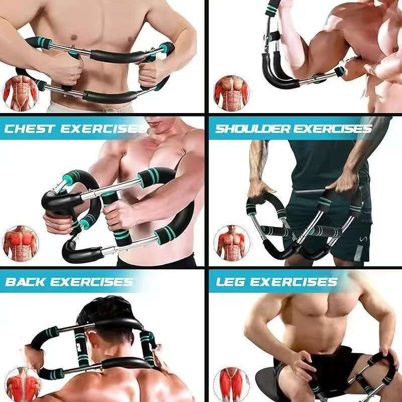 Adjustable U Shape Arm Strength Trainer Chest Muscle Fitness Equipment