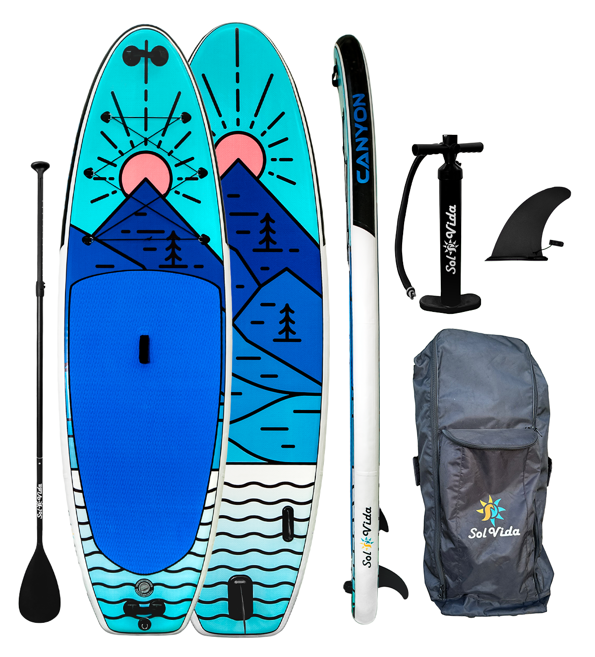 GrandSol Canyon Pack 11ft4 Inflatable Paddle Board Complete Set