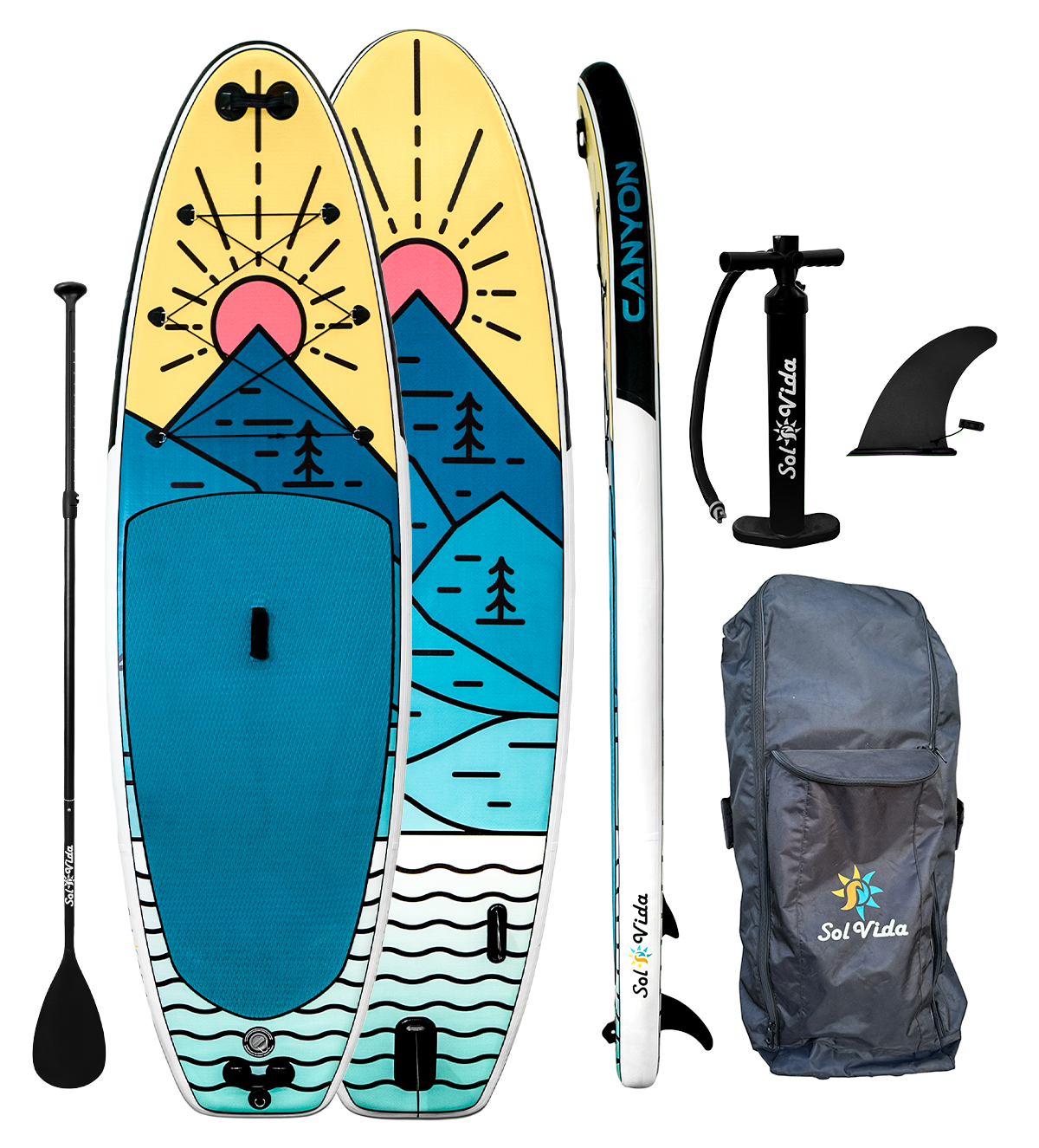 GrandSol Canyon Pack 11ft4 Inflatable Paddle Board Complete Set