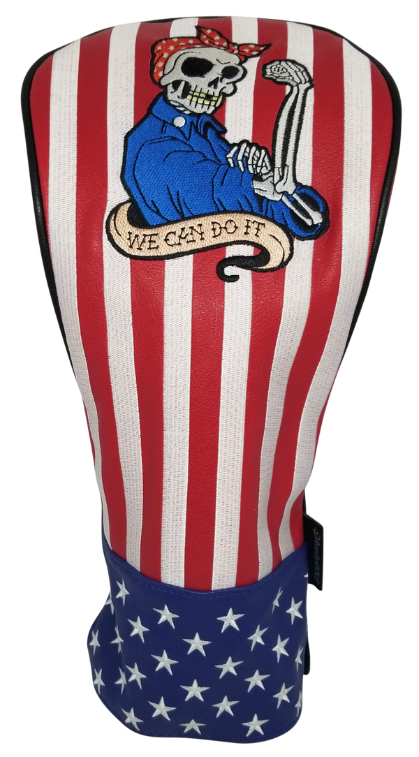 Rosie the Riveter Embroidered Driver Headcover by ReadyGOLF