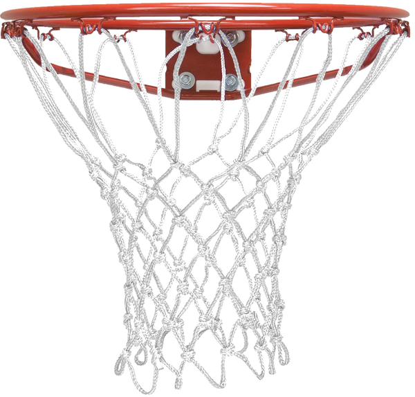 Heavy Duty White Basketball Rim Net Replacement for Indoor Outdoor Hoops