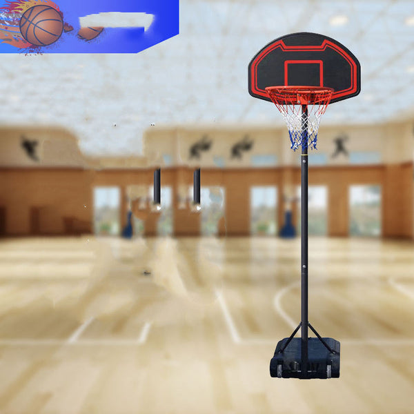 Outdoor Mobile Basketball Stand Adjustable Hoop for Teenagers and Children