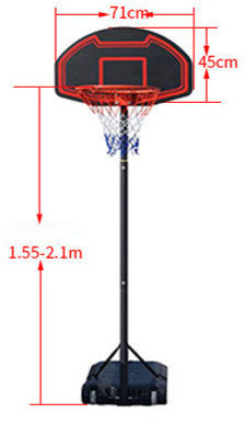 Outdoor Mobile Basketball Stand Adjustable Hoop for Teenagers and Children