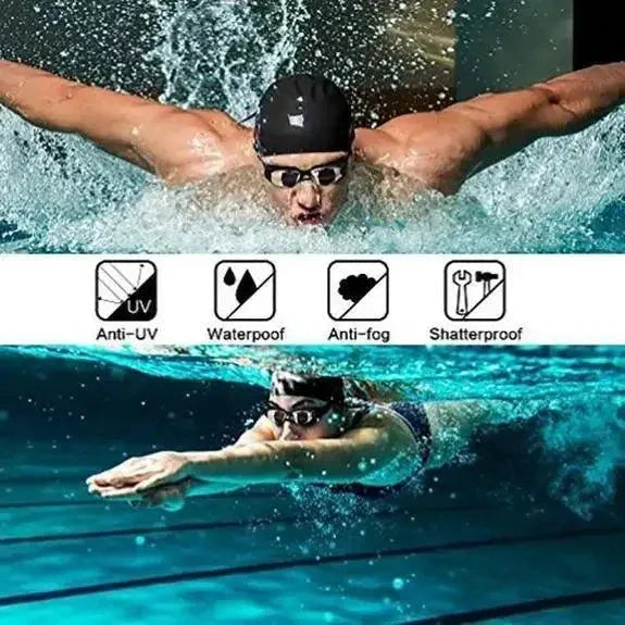 ClearView HD Swim Goggles Comfort Fit Adjustable Straps