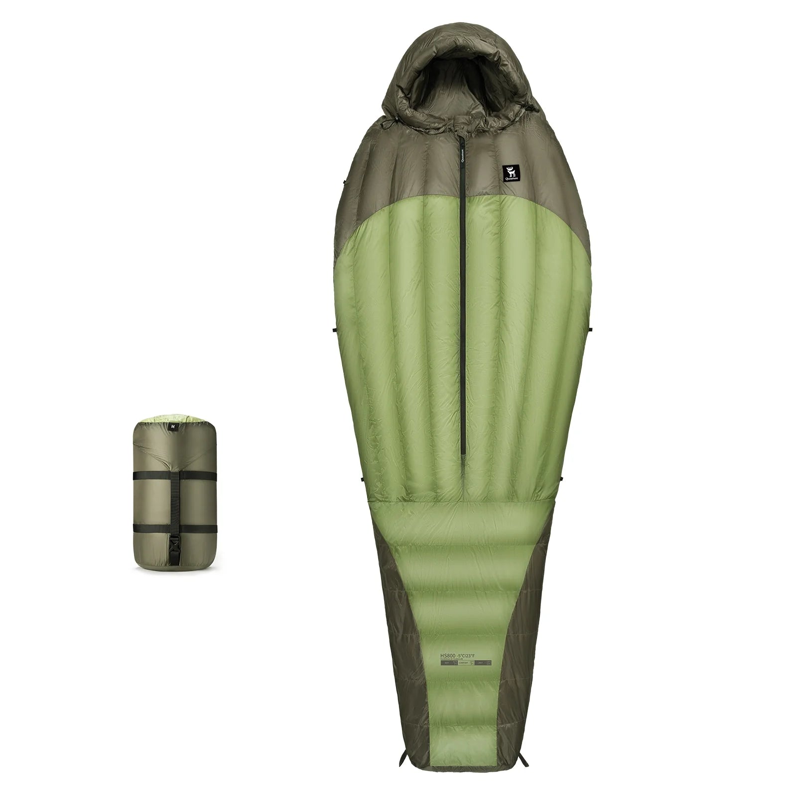 650 Fill Power Down Mummy Sleeping Bag Waterproof 23F Camping