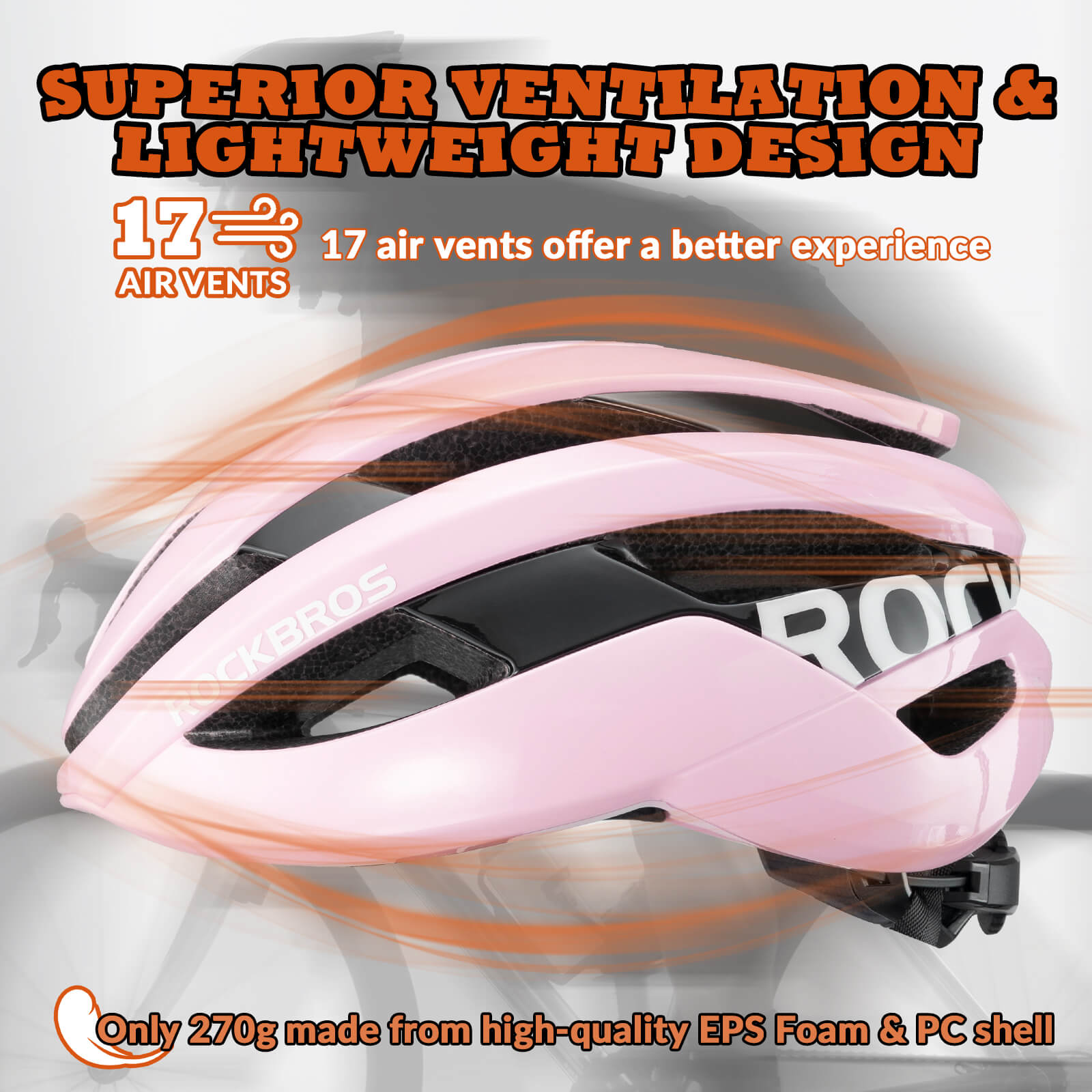 LK-12 Flowing Light Cycling Bike Helmet